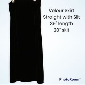 Jillian Jones Velour Maxi Skirt